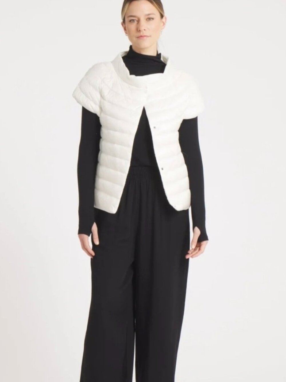 Cotes Of London The St Barts Down Vest - Ivory - Women's Size XS - 59873197